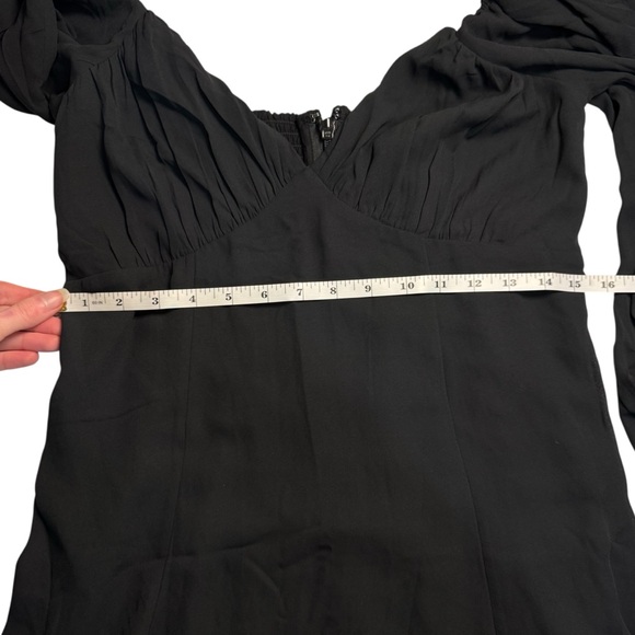 NWT: Abercrombie & Fitch Little Black Dress with Long Puffed Sleeves - Picture 6 of 8